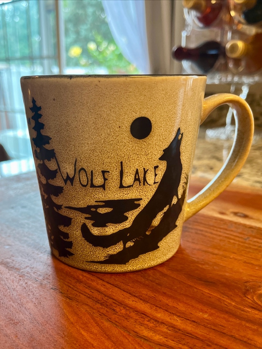 Mossy Oak Speckled Glaze 16 oz Stoneware Coffee Mug - Beige Brown